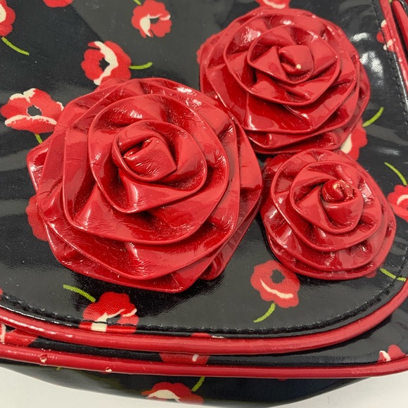 Vera Bradley Frill Glossy Poppy Fields Bag - Picture 2 of 10